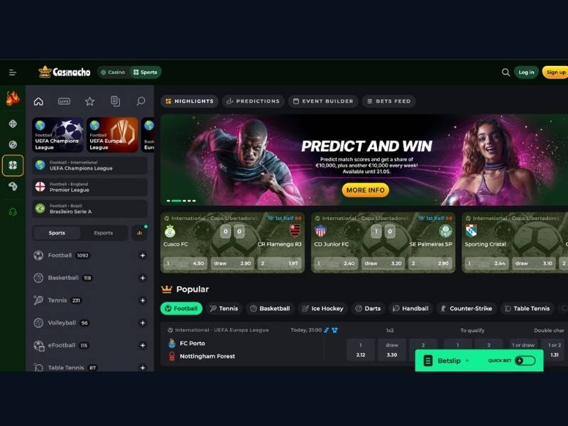Bonus saldo bonus su Casinacho Casino Nacho Casino — pacchetto benvenuto e RELDAY con requisito