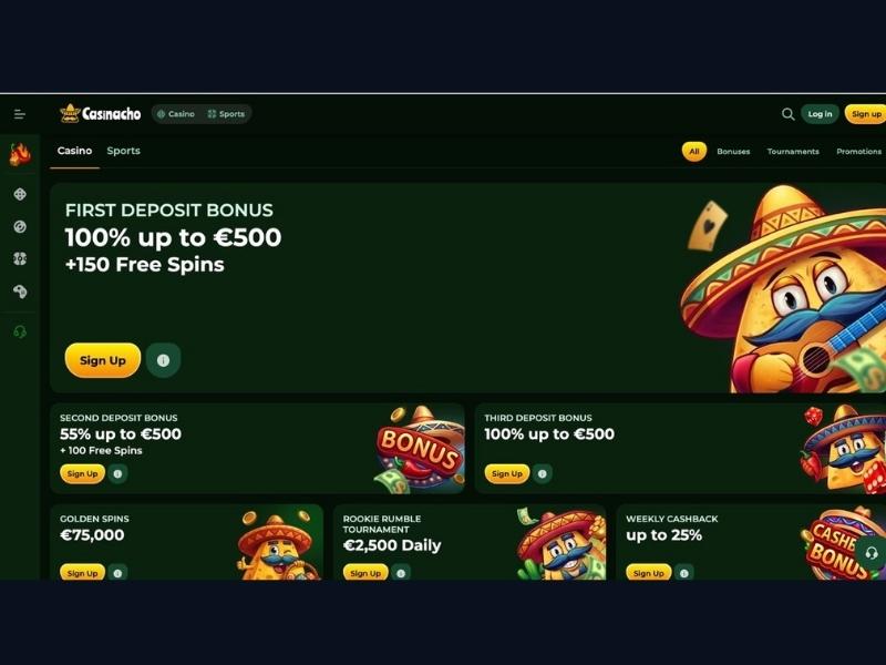 Registrazione e KYC il primo giorno su Casinacho Casino Nacho Casino per l'Italia